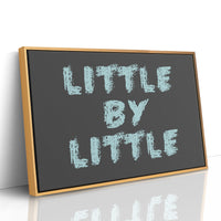 Little By Little Chalkboard Print