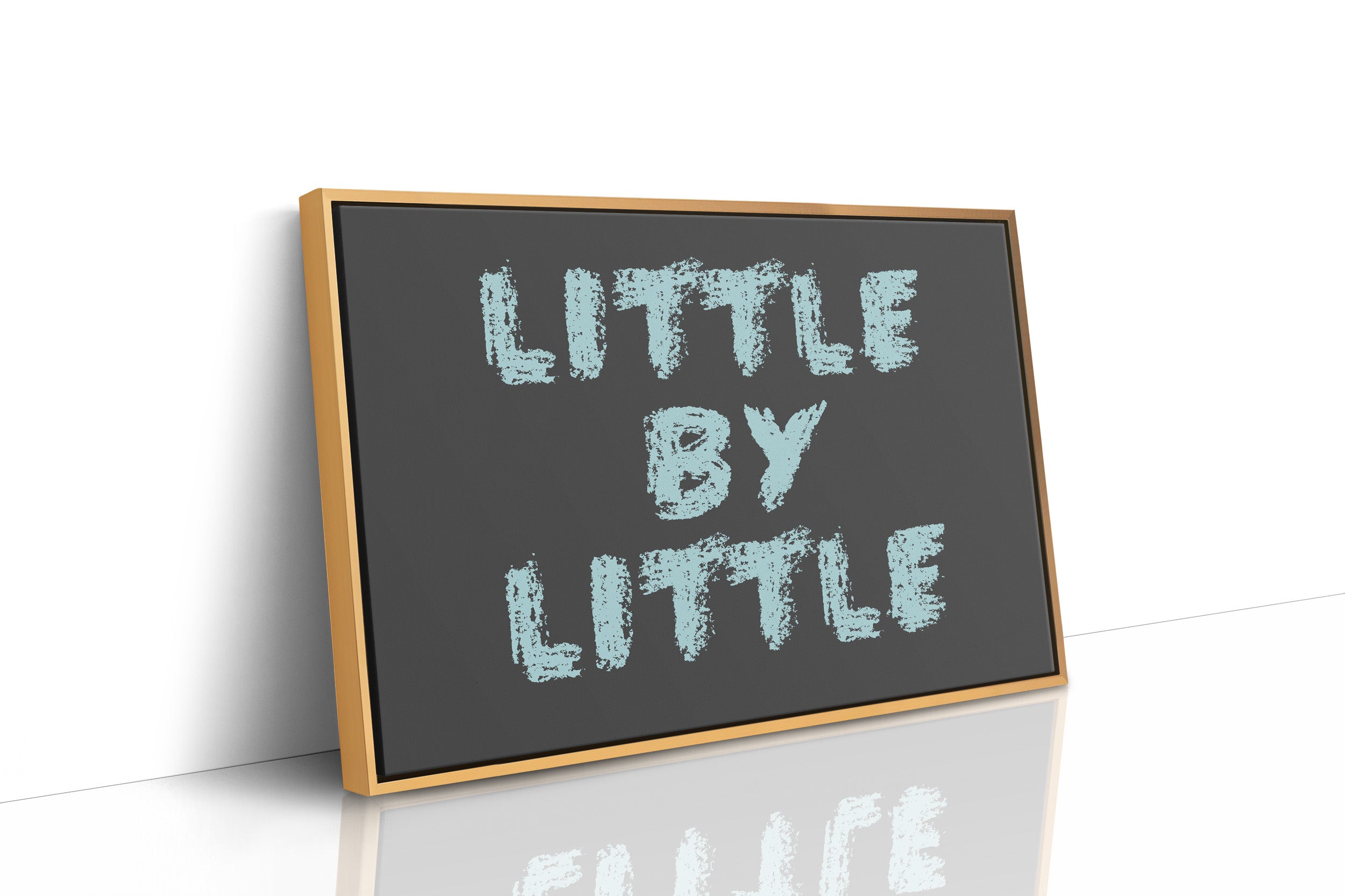 Little By Little Chalkboard Print