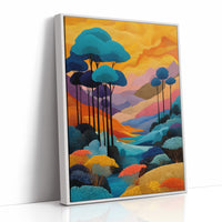 Tall Trees Dance In Coral Light