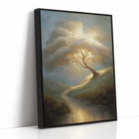 Ancient Oak Bends With Time