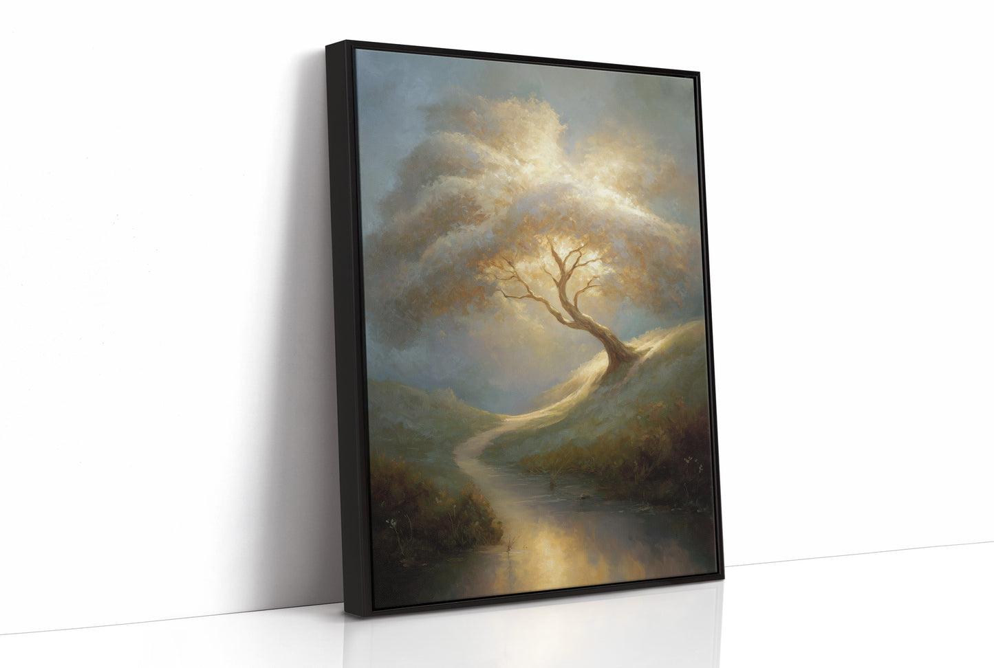 Ancient Oak Bends With Time