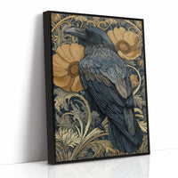 A Raven Among Golden Blooms