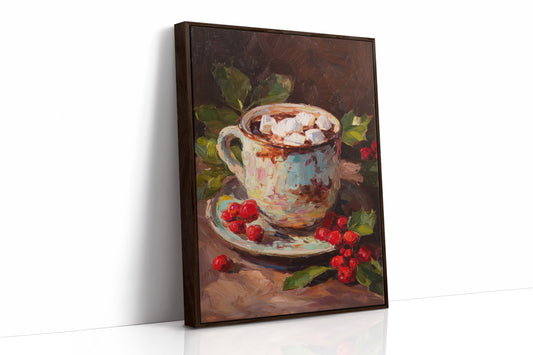 Sipping Warmth Among Winter Berries