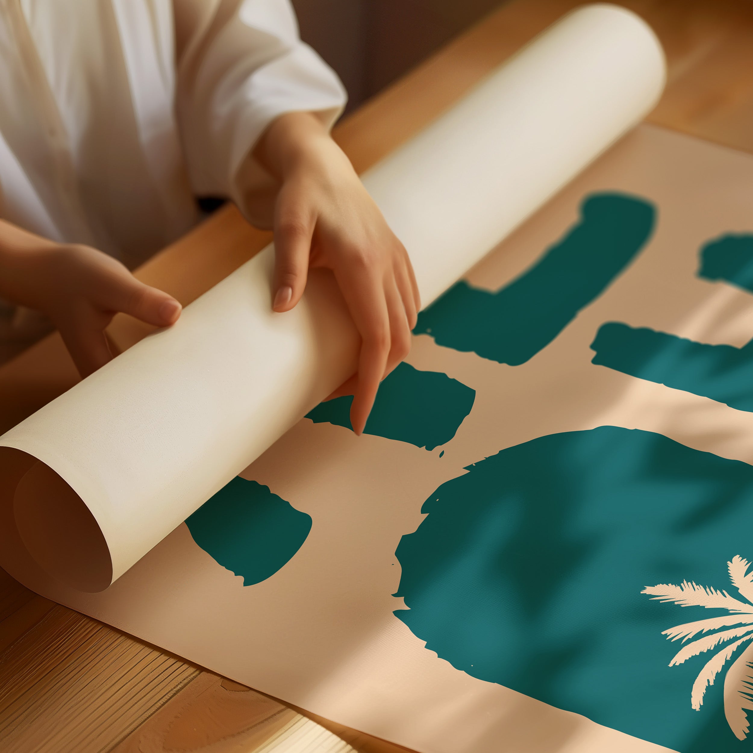 Island Letters Spell Summer Peace
