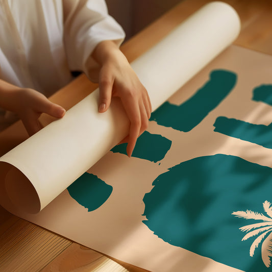 Island Letters Spell Summer Peace