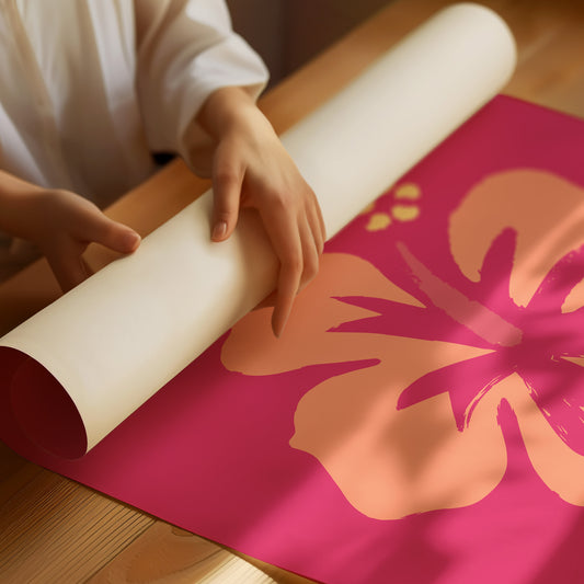 Coral Petals Dance Through Fuchsia