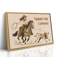Cowgirl Wrangling Words of Thanks