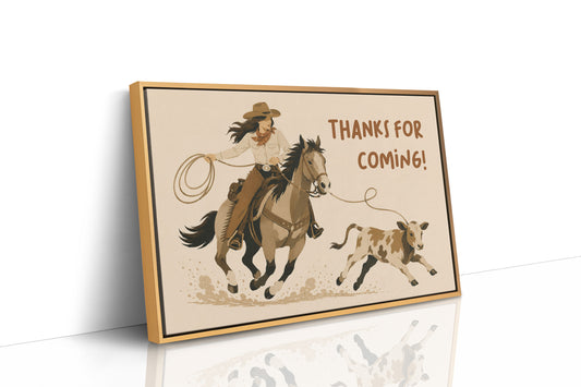 Cowgirl Wrangling Words of Thanks