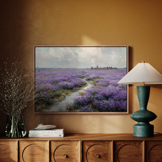 Lavender Paths Lead To Windmills
