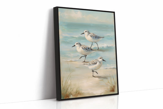 Shoreline Trio In Morning Haze