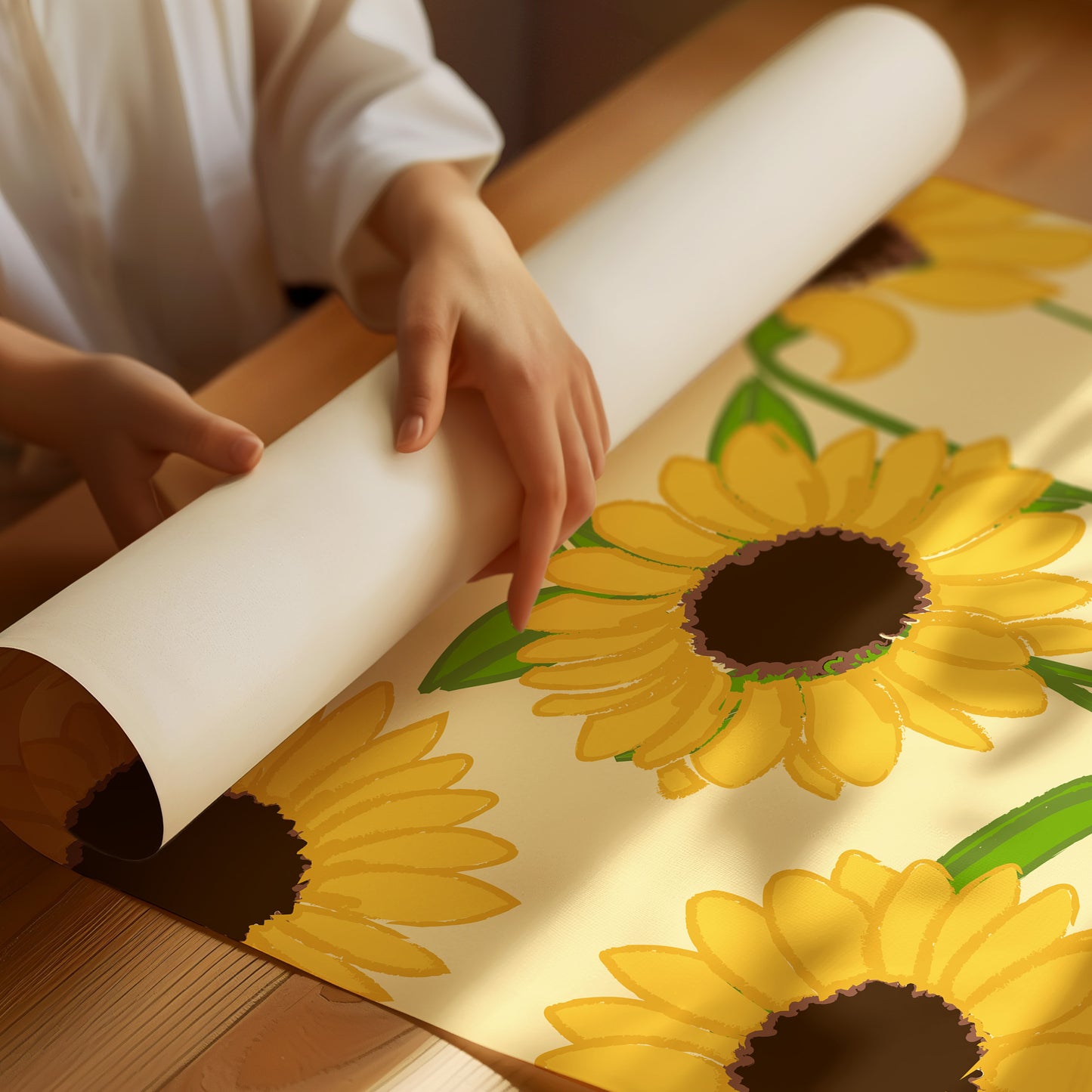 Yellow Petals Chase Summer Light