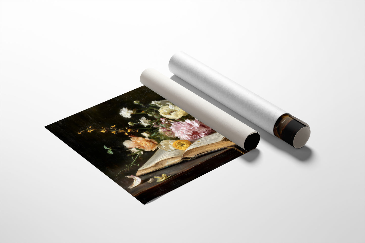 Blooms Rest On Literary Pages