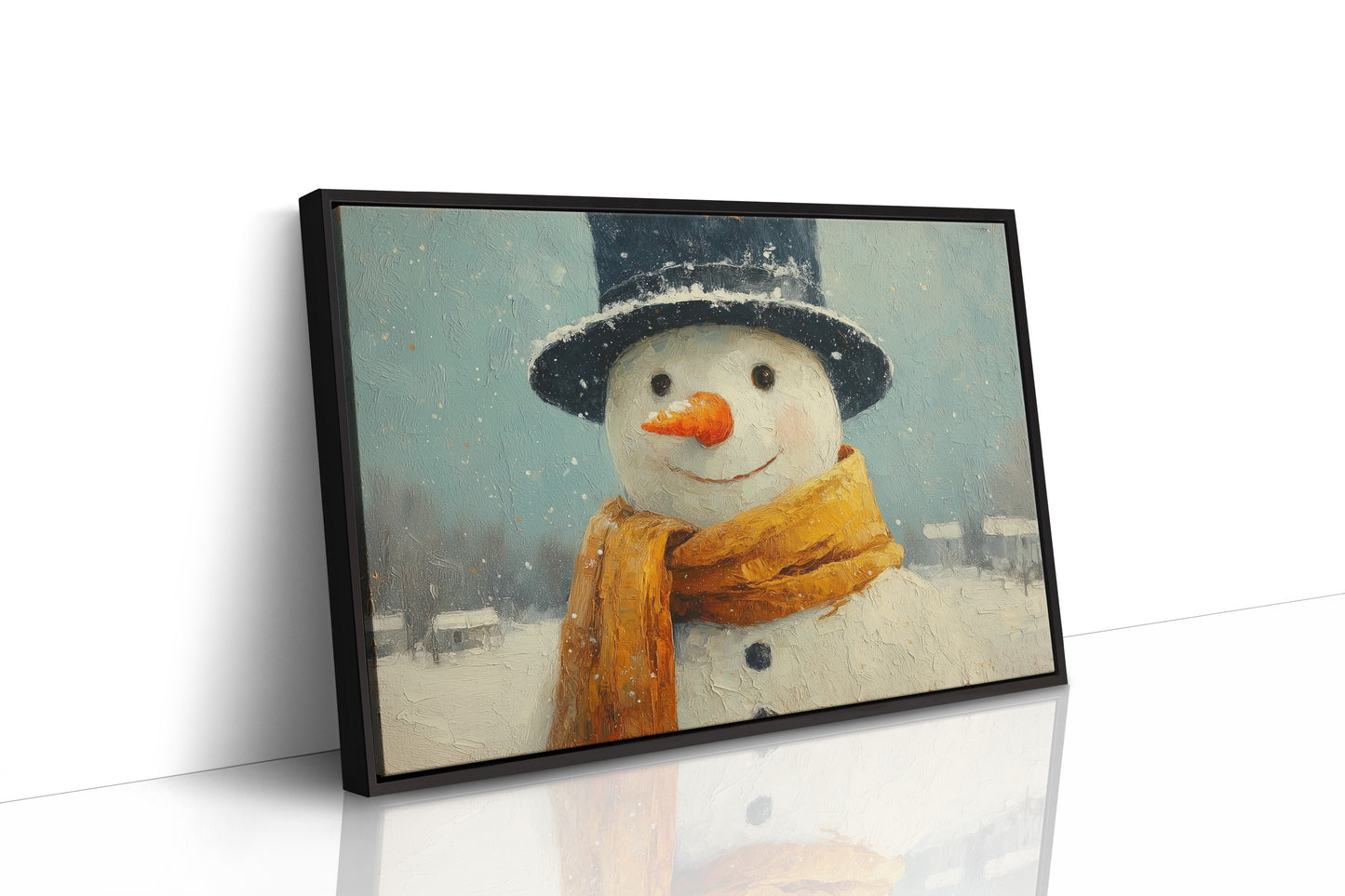Frosty Wears His Golden Scarf