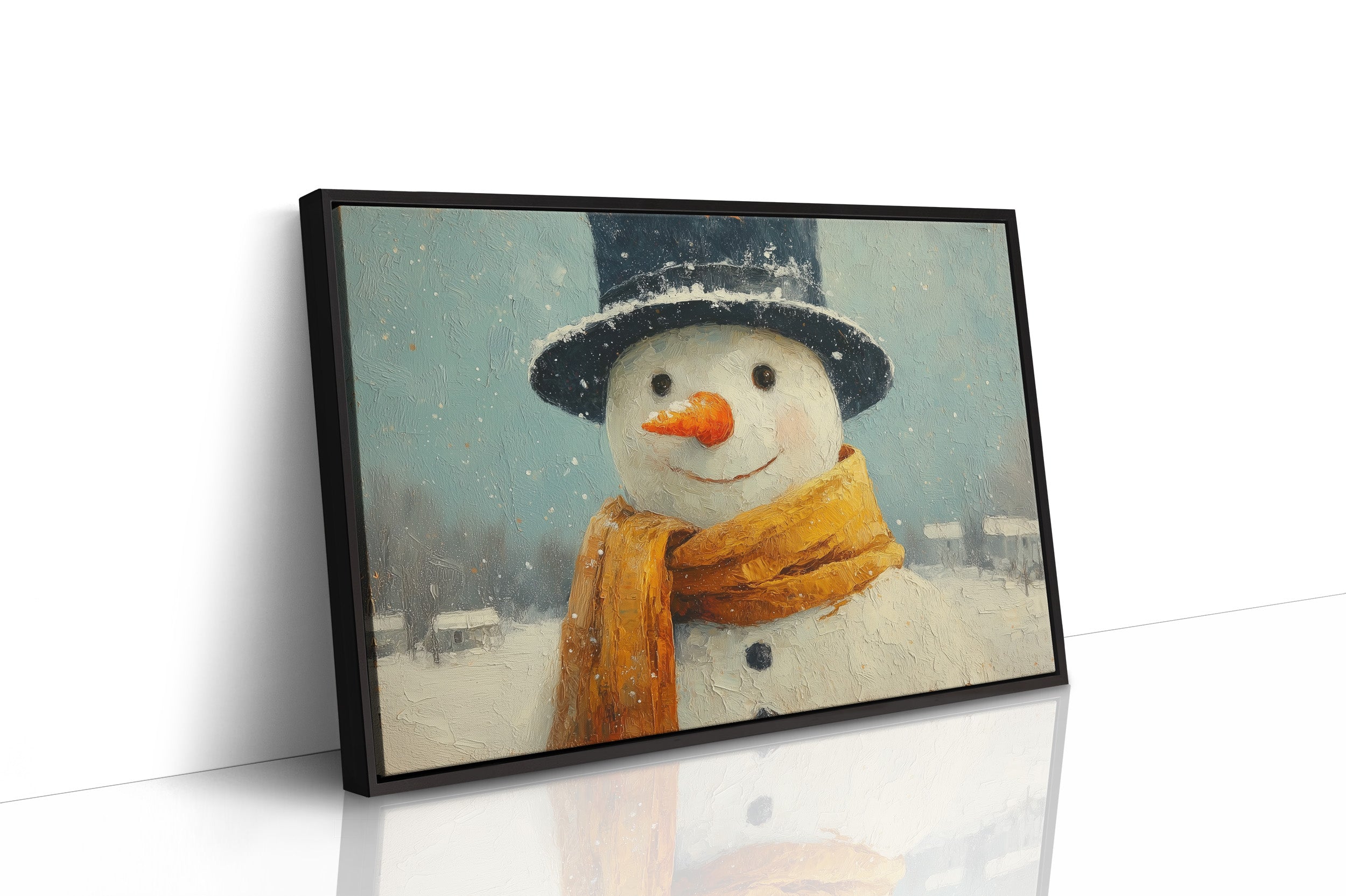 Frosty Wears His Golden Scarf