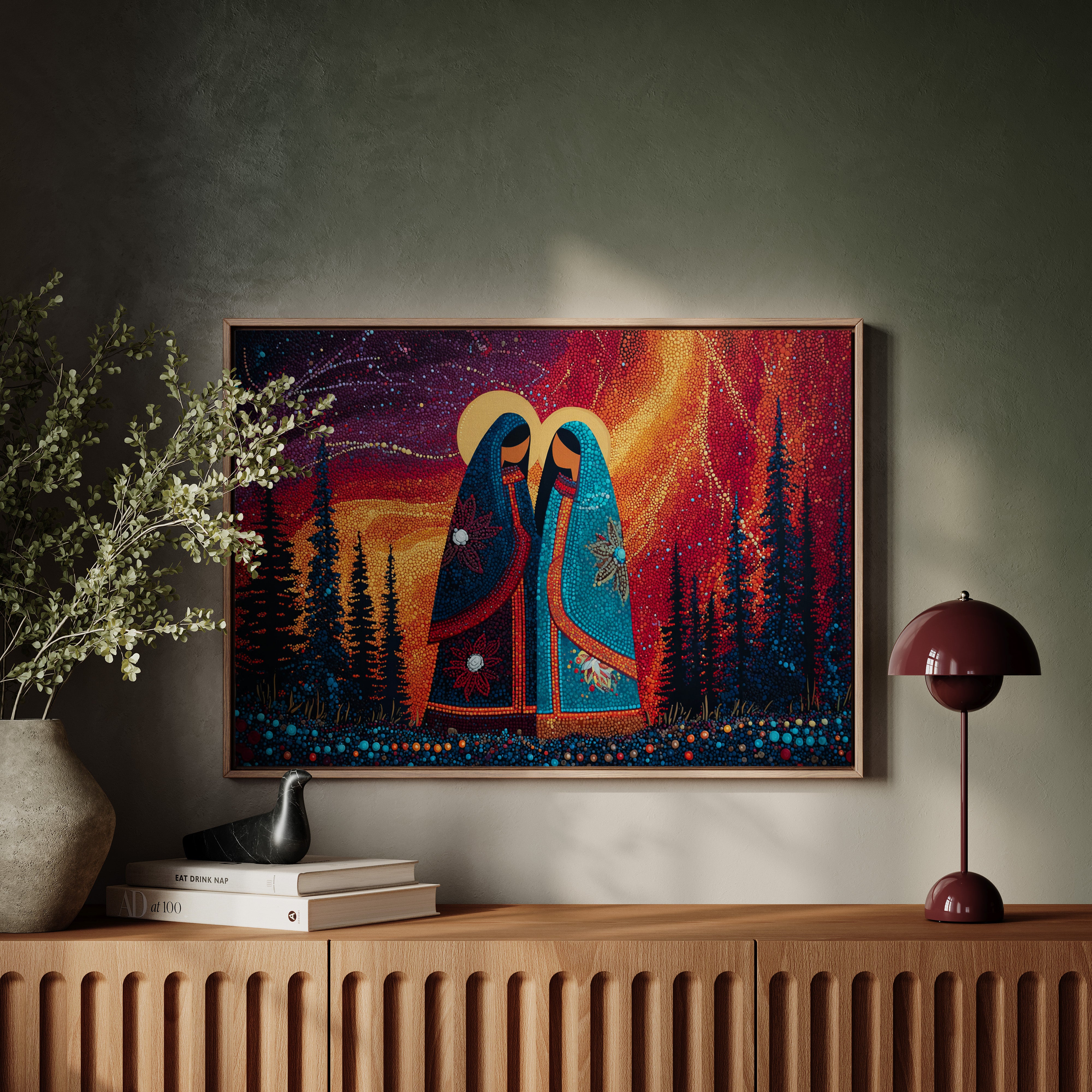 Sacred Dance Among Northern Lights