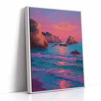 Coastal Cliffs Dance With Dusk
