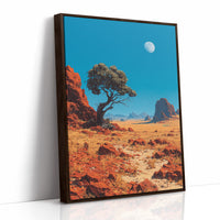 Noon Moon Over Red Country