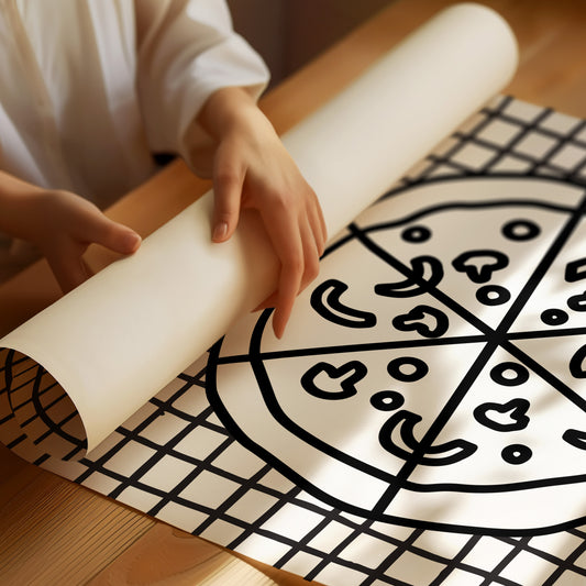 Pizza Stories On Checkered Cloth