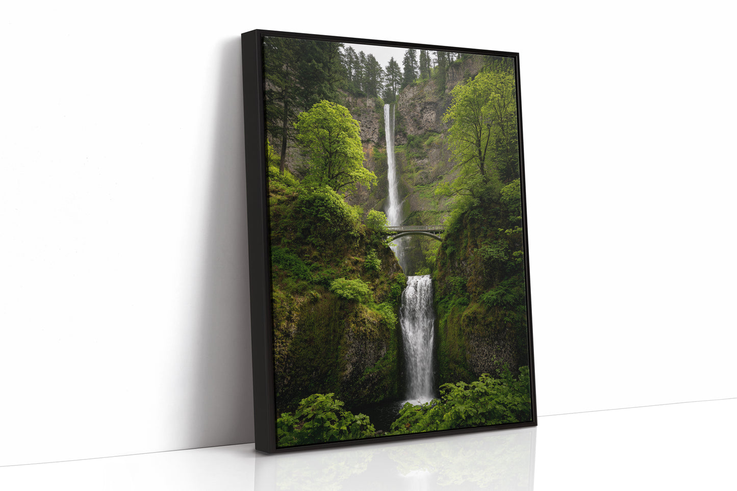Majestic Waterfall Amidst Lush Greenery
