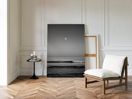 Moonlit Tide and Quiet Reflections