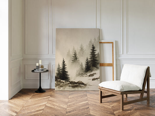 Mist Over Timeless Pines