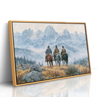 Riders at the Foot of the Tetons