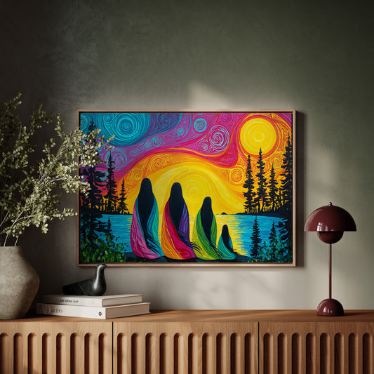 Sacred Waters Meet Northern Lights