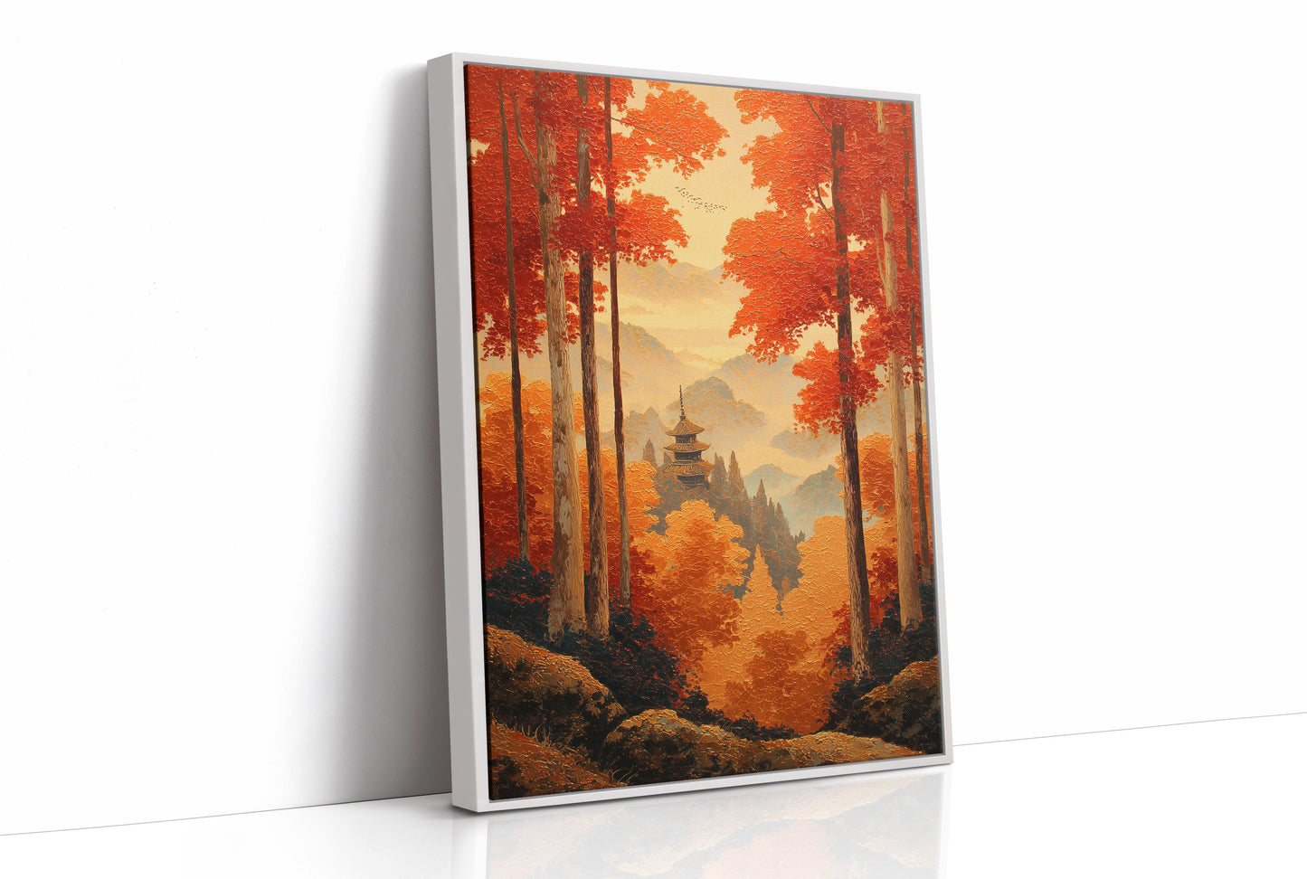 Maple Forest Guards Ancient Temple