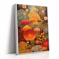 Autumn Mushrooms Dance Under Stars