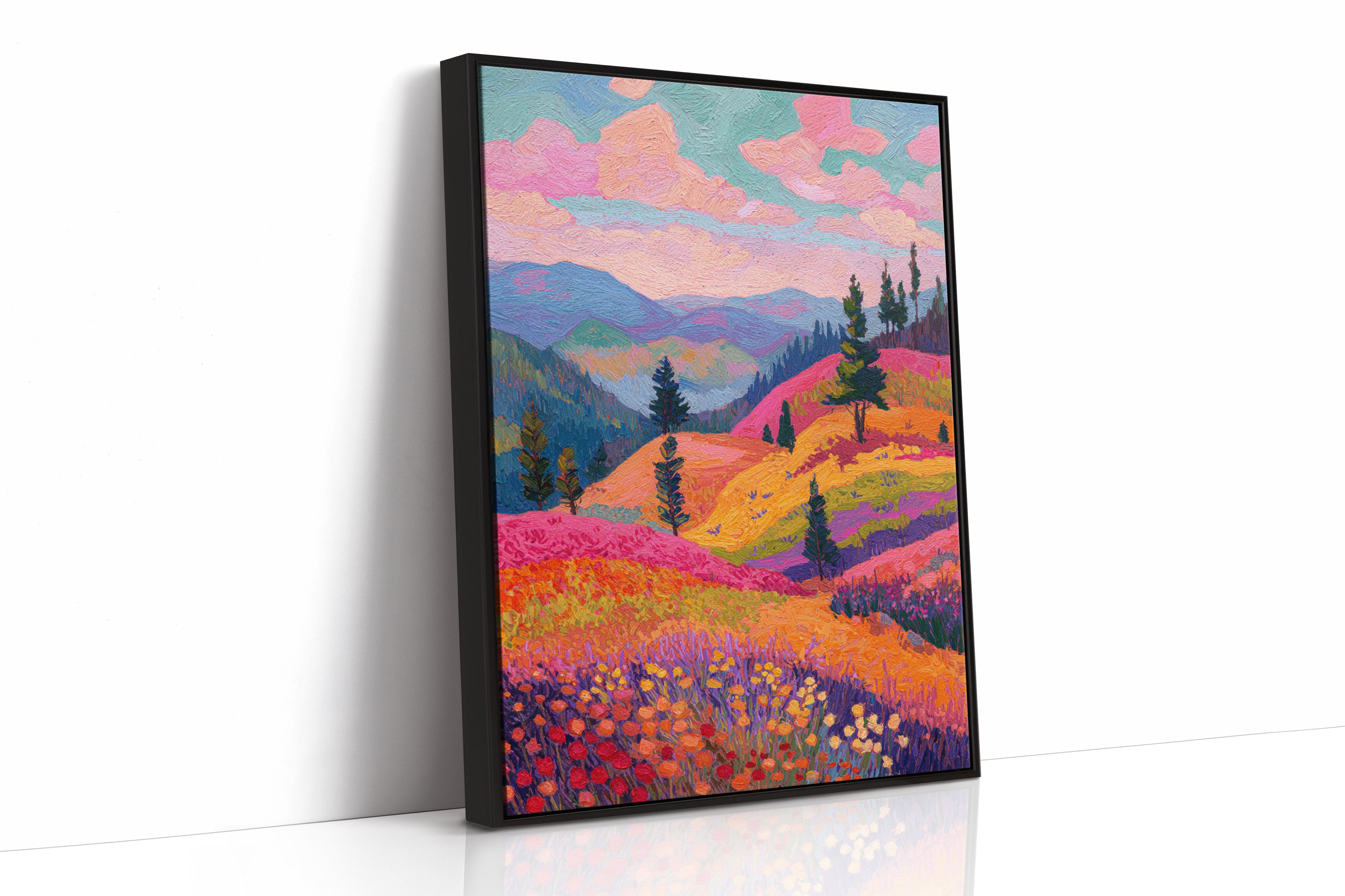 Fields Ablaze With Color