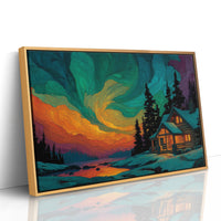 Cabin Beneath the Aurora