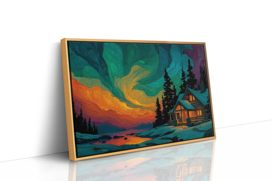 Cabin Beneath the Aurora