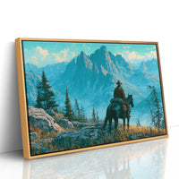 Solitary Ranger in Turquoise Peaks