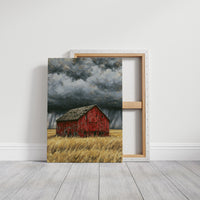 Red Barn Braces for the Storm