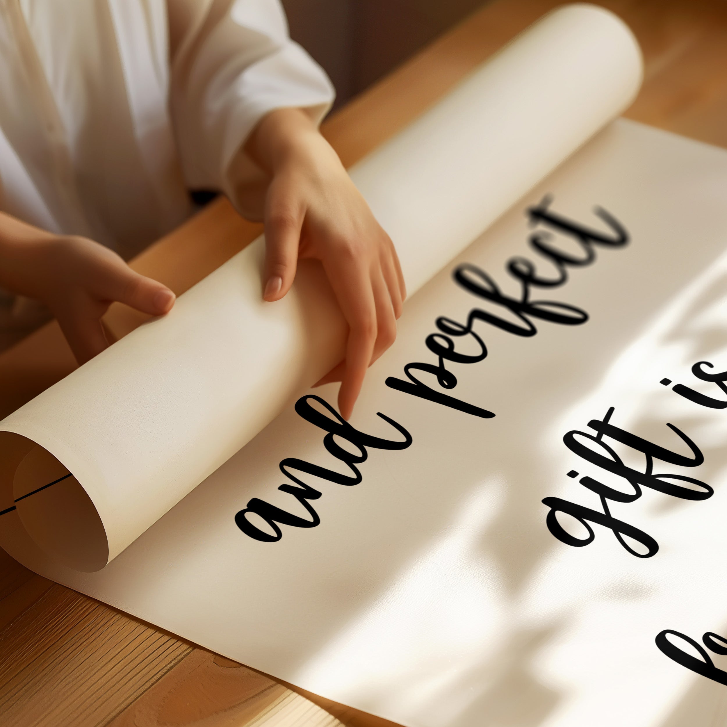 Graceful Wisdom Inscribed In Flowing Script