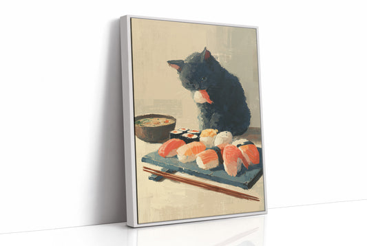 Black Cat's Sushi Adventure Begins