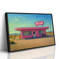 Desert Dream – Retro Pink Motel Wall Art