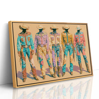 Pastel Parade of Cowboy Suits