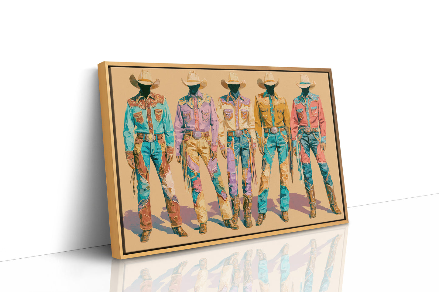 Pastel Parade of Cowboy Suits