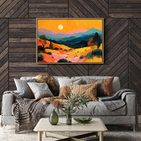 Valley Lights Beneath Moonlit Saguaros