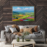Tuscany Fields Dance In Rainbow Light
