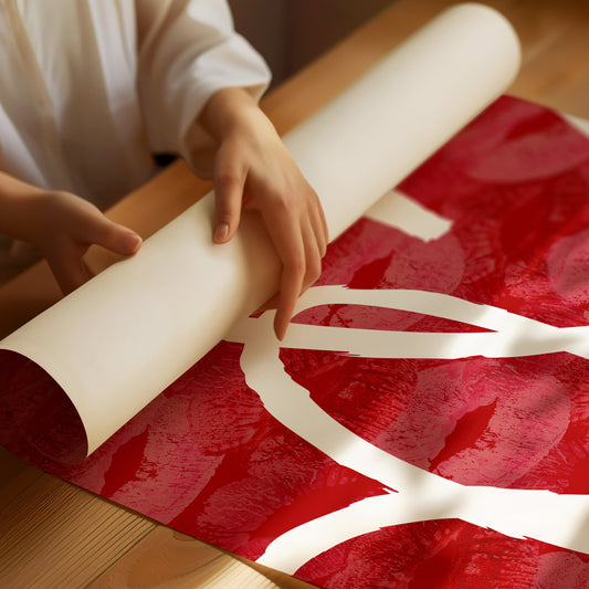 Crimson Lines Dance Their Passion