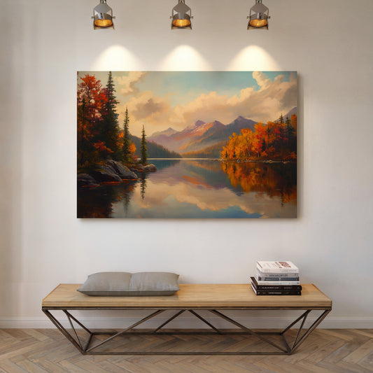 Autumn Peaks Mirror Mountain Dreams
