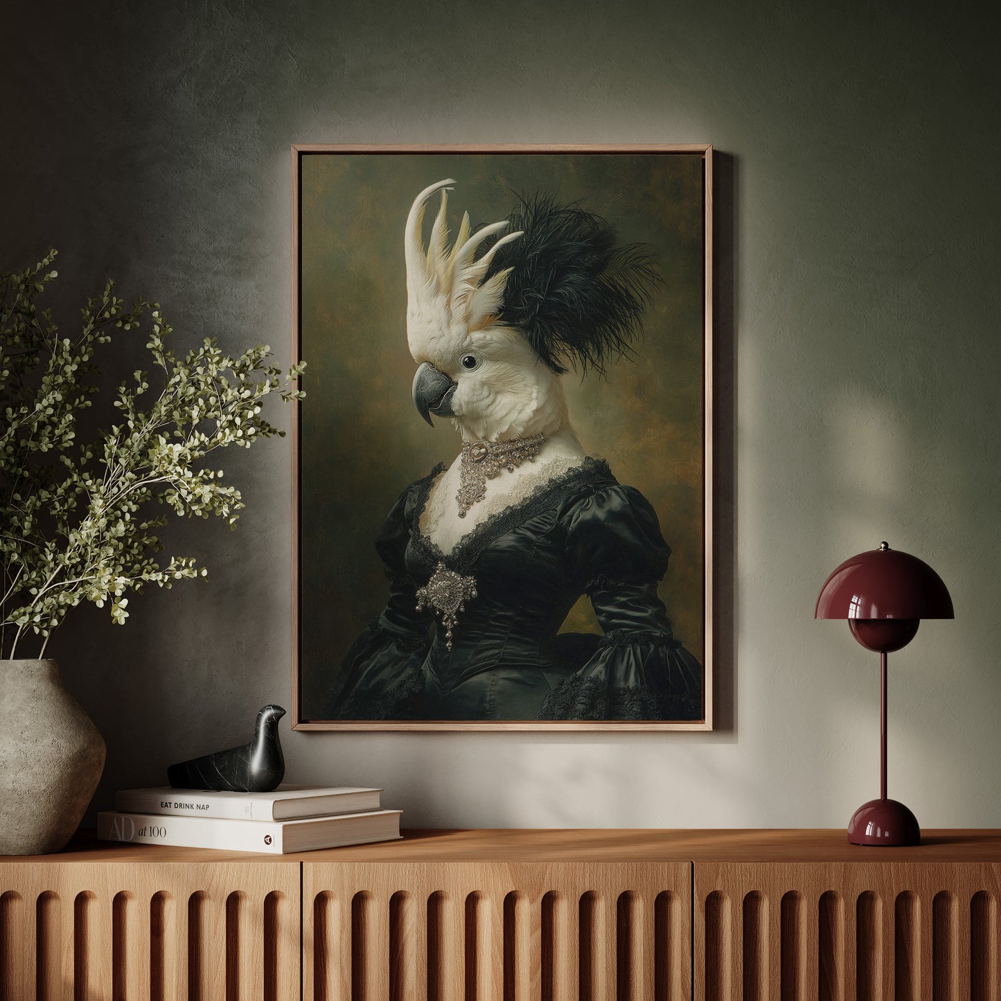 Elegant Feathers Worn Like a Crown
