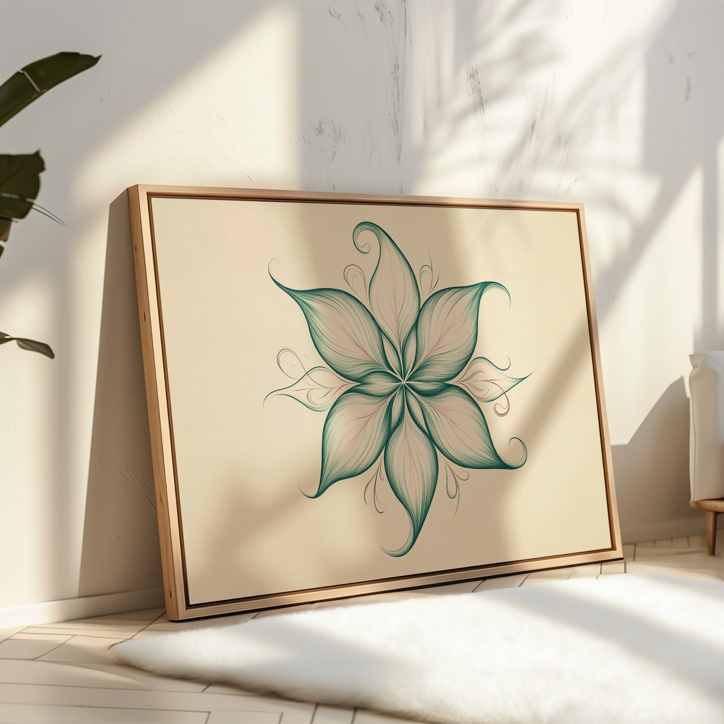 Lotus Lines Draw Morning Light
