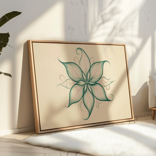 Lotus Lines Draw Morning Light