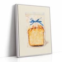 Fresh Bread Wrapped In Blue