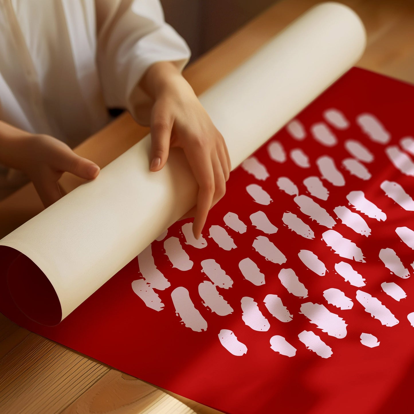 Brushstrokes Dance Into Love's Pattern