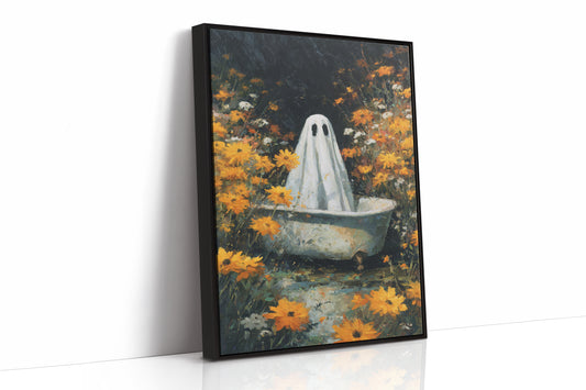 A Ghost Among Golden Petals