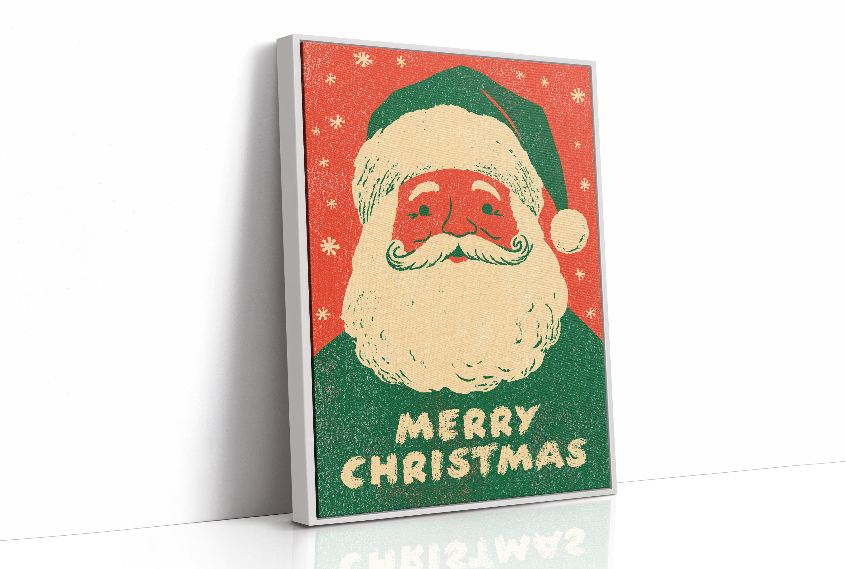 Merry Christmas Vintage Woodcut